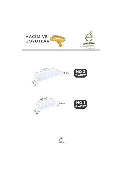 Çekmece İçi Kaşıklık Organizer Set 6 Parça Şeffaf Mutfak Çatal Kaşık Düzenleyici Bölmeli Beyaz