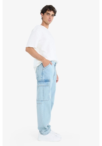 Defacto %100 Pamuk Relax Fit Rahat Kesim Düz Paça Kargo Cepli Jean Yıkamalı Pantolon F2381AX25SP Mavi Defacto %100 Pamuk Relax Fit Rahat Kesim Düz Paça Kargo Cepli Jean Yıkamalı Pantolon F2381AX25SP Mavi