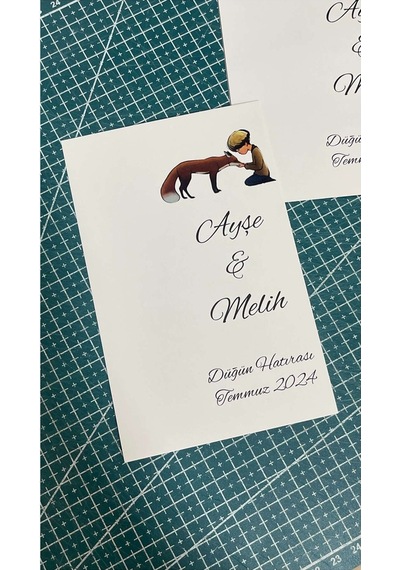 Düğün Hatırası Anahtarlık Kartı 9,5x15 Cm 49 Adet
