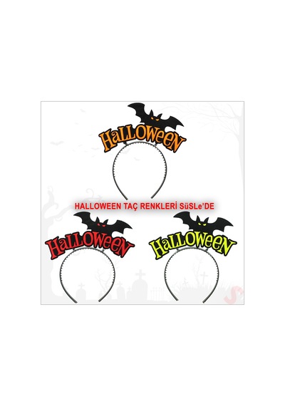 Halloween Yarasa Taç - Kırmızı