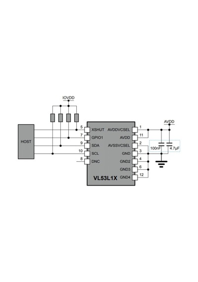 Tof400c-vl53l1x Lazer Mesafe Sensörü 400cm - Arduino & Raspberry Pi Uyumlu Yüksek Hassasiyetli Tof Modülü