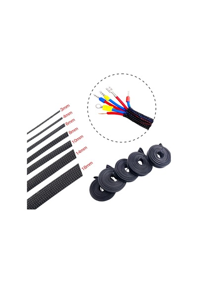 Gremtek 6mm 100 Metre Halojen Free Kablo Toplama Çorabı Düzenleyici Koruyucu Spiral 100 Adet