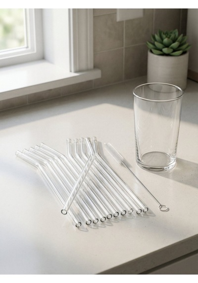Cam Pipet 21 Cm İkili Set Şeffaf