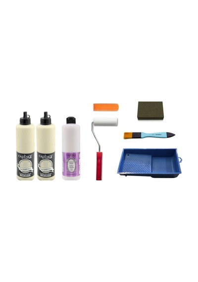 Cadence 1 Litre Dantel Boya 500Ml Parlak Vernik Set
