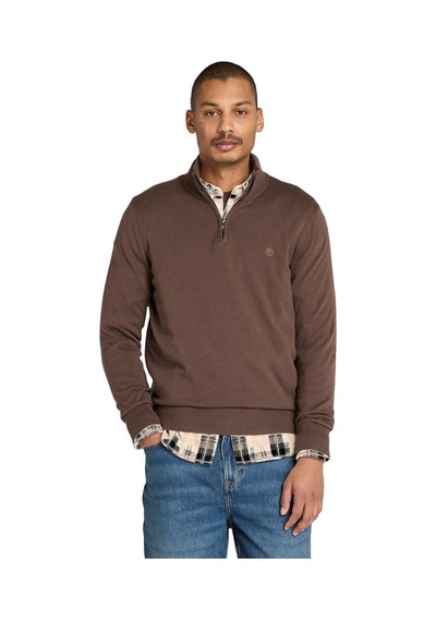 Timberland Williams River Cotton Yd 1/4 Zip Sweater - Tb0a2bmx2431-11280 Kahverengi