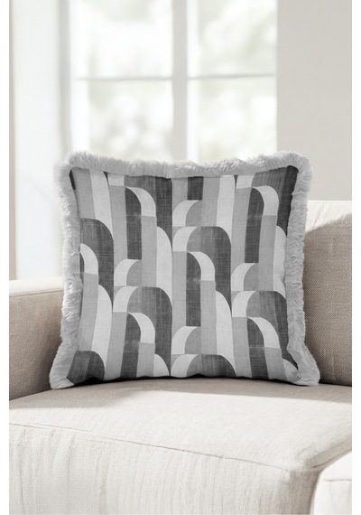 Geometrik Kavis Desen Saçaklı Yastık Kılıfı-şık Art Deko İskandinav Krem Gri Püsküllü Kırlent Kılıfı Sessiz Atlas Nova Geometrik Kavis Desen Saçaklı Yastık Kılıfı-şık Art Deko İskandinav Krem Gri Püsküllü Kırlent Kılıfı Sessiz Atlas Nova