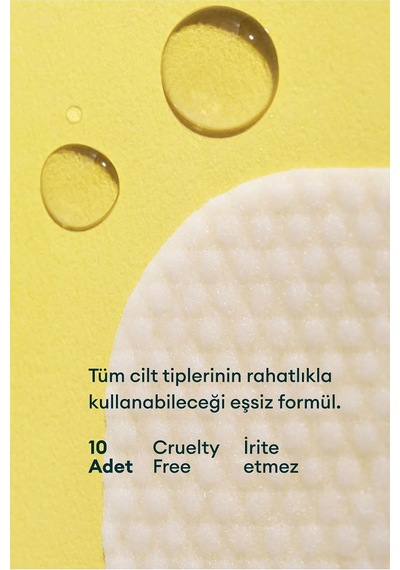 Stress Relieving Purefull Lip And Eye Remover 10 Pads-cildi Kurutmayan Makyaj Arındırıcı Pamuk Ped