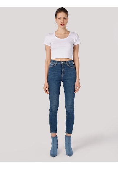 Colin's Colins 760 Diana Süper Slim Fit Yüksek Bel Dar Paça Mavi Kadın Jean Pantolon 001