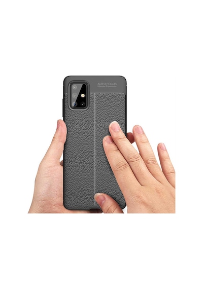 Samsung Uyumlu Galaxy A71 Kilif Deri Tarzi Niss Silikon Case 400772802