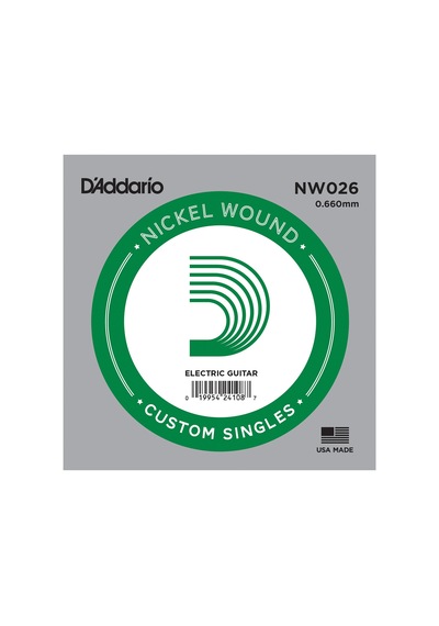 Daddario Nw026 Elektro Ve Akustik Tek Tel, 5li Paket, Re , Nicke