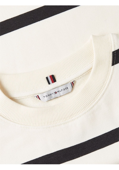 Tommy Hilfiger Th Scrıpt Mdrn Terry Swtshrt Kadın Bej Kazak - Ww0ww48431