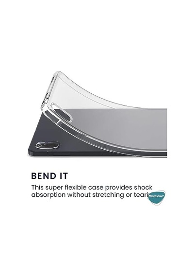 Galaxy Tab S9 Plus X810 İçin Kılıf Transparent Soft Şeffaf Galaxy Tab S9 Plus X810 İle Uyumlu Kılıf - Şeffaf