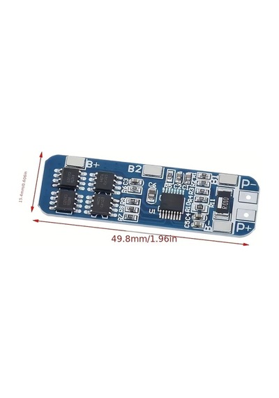 Tongdashop Aoıcrıe 3s 10a Lityum Pil Şarj Koruma Kartı Aşırı Şarj Deşarj Koruma 18650 Mavi