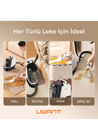 18.000pa Emiş Gücü 600w Halı Koltuk Yıkama Ve Leke Çıkarma Makinesi - Y100