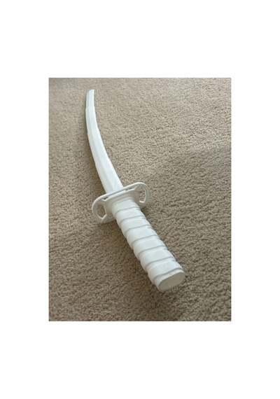 Katlanabilir Samurai 75cm Beyaz - 3d Baskı Dekoratif Masaüstü Aksesuar