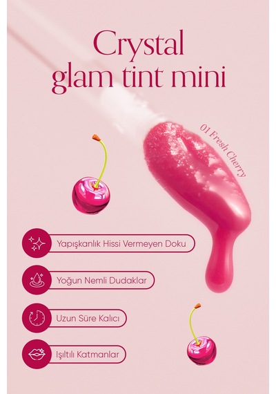 Clio Tint Crystal Glam Tint Mini 05 Fresh Cherry