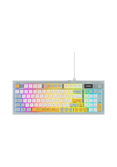 Appa Everest Kb-79 Sılent Pro Mavi/beyaz/sarı Sessiz Rgb Q Membrane Oyuncu Klavyesi