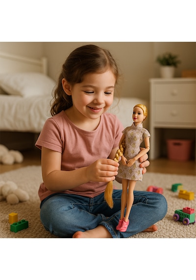 Dollyland Otantik Dantel Elbiseli Manken Bebek Diğer