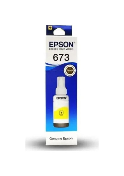 Delux Serisi Renkli Malzeme Dolum Epson T6734 Yellow İnkjet Mürekkep Kartuşu