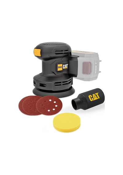 Cat DX42B 18Volt 125MM Profesyonel Devir Ayarlı Eksantrik Zımpara (Akü Dahil Değildir )