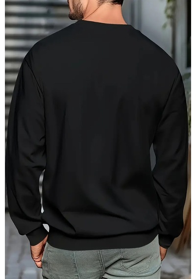 Milano Baskılı Oversize Sweatshirt Antrasit