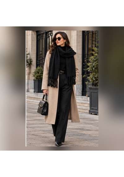 Noır Élıte Black Edition Premium Yumuşak Dokulu Oversize Kadın Kışlık Şal Kalın Burgulu Püsküllü, Omuz Şalı & Atkı, Koyu Lacivert 50x175 Cm Çok Renkli Noır Élıte Black Edition Premium Yumuşak Dokulu Oversize Kadın Kışlık Şal Kalın Burgulu Püsküllü, Omuz Şalı & Atkı, Koyu Lacivert 50x175 Cm Çok Renkli