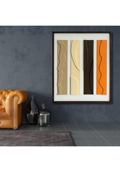 Modern Dekoratif 3d Kum Dokulu Minimal Soyut Tablo, Evinize Derinlik Katın-57510684
