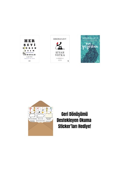 Her Şeyi Gören Adam + Siyah Votka + Eve Yüzerken + Okuma Sticker'ları