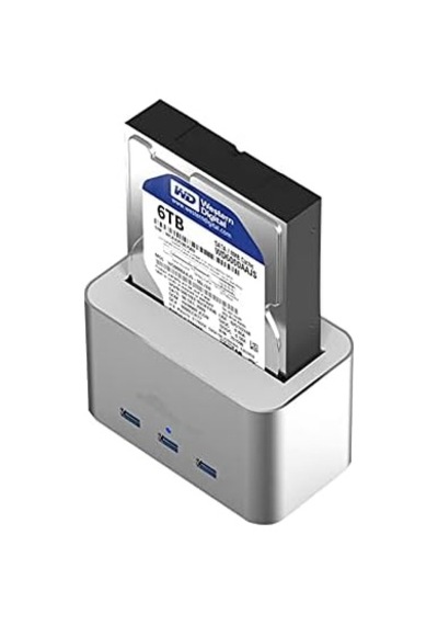 Alüminyum Usb3.0 3.5-2.5 Hdd Sata 3 Port Usb Hub Dock İstasyonu