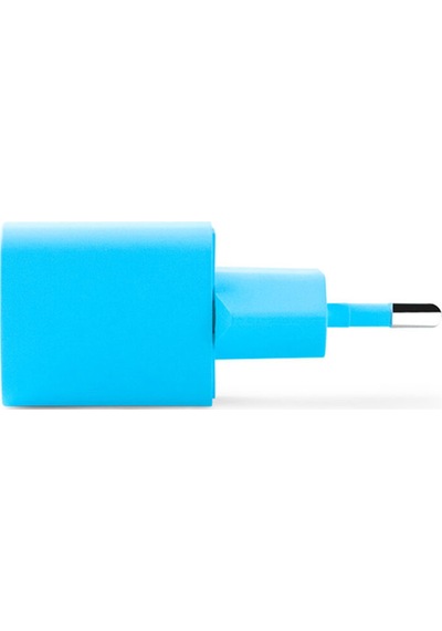 Smartcharger Gan 20w Pd Seyahat Hızlı Şarj Aleti + Usb-c - Usb-c 3a Kablo Neon Neon Mavi