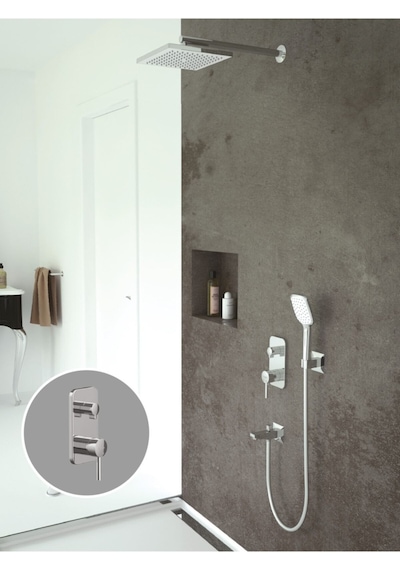 Teska As 2301 Agora Krom Iki Yönlü Ankastre Banyo Bataryası Seti Diğer