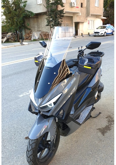 Motocam Arora Max T Ön Cam 2022-2026 Model 78cm Şeffaf Renkli 4mm Uzun