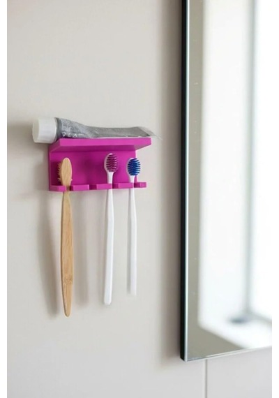 Usin Yapışkanlı Çok Amaçlı Diş Fırçası Asacağı Askılığı Askılık Diş Fırçalık Banyo Organizer Beya Diğer