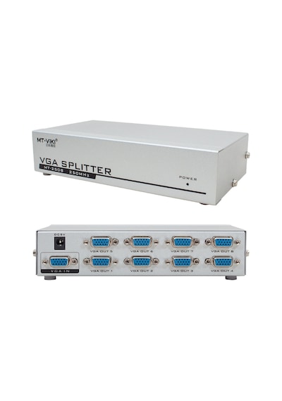 POWERMASTER PM-2553 1920X1440 250 MHZ 8 PORT VGA DAĞITICI SPLITTER
