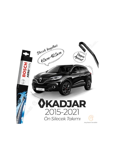 Renault Kadjar Muz Silecek Takımı 2015-2021 Bosch Aerotwin N11.4867