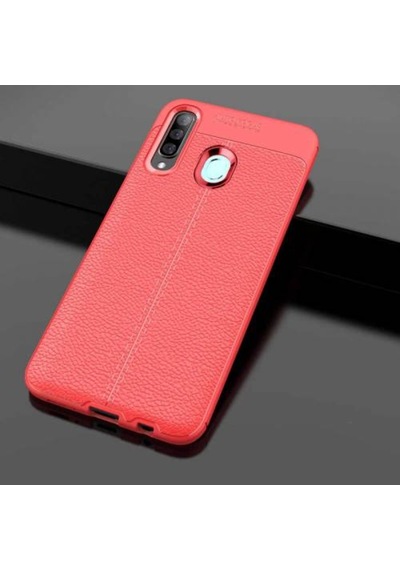 Galaxy A20S Kılıf Zore Niss Deri Desenli Silikon Kılıf