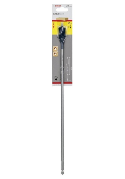 Yaprak-Kelebek 19X400 Mm 1/4" Adaptörlü Matkap Ucu Selfcut 260859