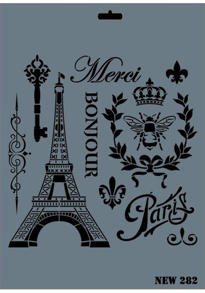 Rich New Seri N-282 Stencil 35X25 Cm