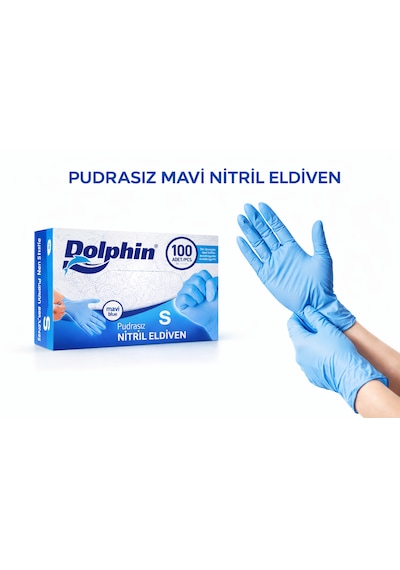 Pudrasız Nitril Mavi Eldiven