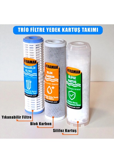 Trio Filtre Yedek Kartuş Takımı Debcd751 Model-debcd751