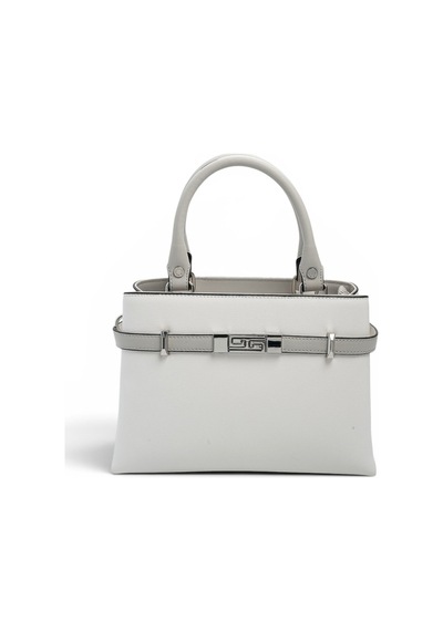 Silver & Polo Silver Polo Beyaz - A.gri Düz Kadın El Çantası Sp1149