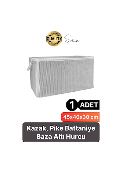 Çok Amaçlı Kazak Pike Battaniye Kıyafet Hurcu Dolap Düzenleyici Yerden Tasarruf Baza Altı Mini Boy Çok Renkli