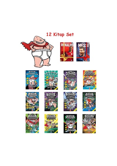 Kaptan Düşükdon Dizisi - 12 Kitap - Tam Set - Defter Hediyeli