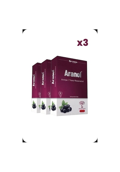 Aranol Aronya Trans Resveratrol 30 Kapsül X3 Adet