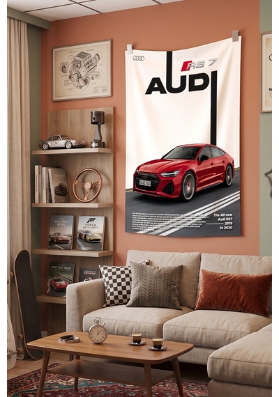 Audi Rs7 Dekoratif Duvar Örtüsü Duvar Halısı Reaste