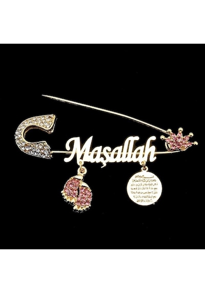 Sahiaksesuar Maşallah Yazılı Bebek Yaka Iğnesi 30