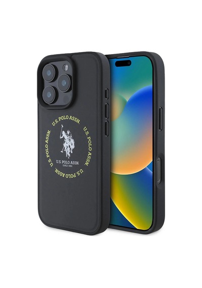 Apple Uyumlu iPhone 16 Pro Kılıf U.s. Polo Assn. Lisanslı M-safe Şarj Özellikli Circle Ve Double Ho