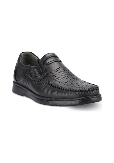 Forelli 32618-H Anatomik Erkek Ayakkabı Siyah Taba