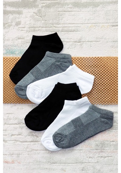 Sensu Iç Giyim File Örgü Unisex 6'lı Patik Çorap Crp2162 Çok Renkli
