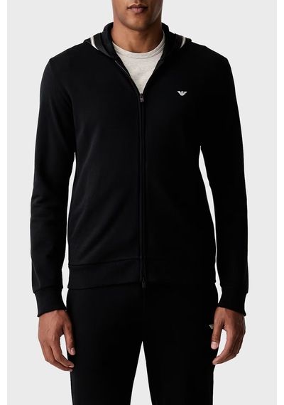 Emporio Armani Pamuklu Kapüşonlu Fermuarlı Sweat Erkek Sweat Em000653 Af25024 Uc001 Siyah
